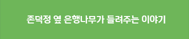 존덕정 옆 은행나무가 들려주는 이야기